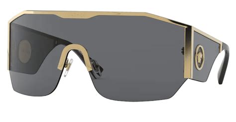 Versace VE2220 100287 Gold VE2220 Visor Shield Sunglasses 